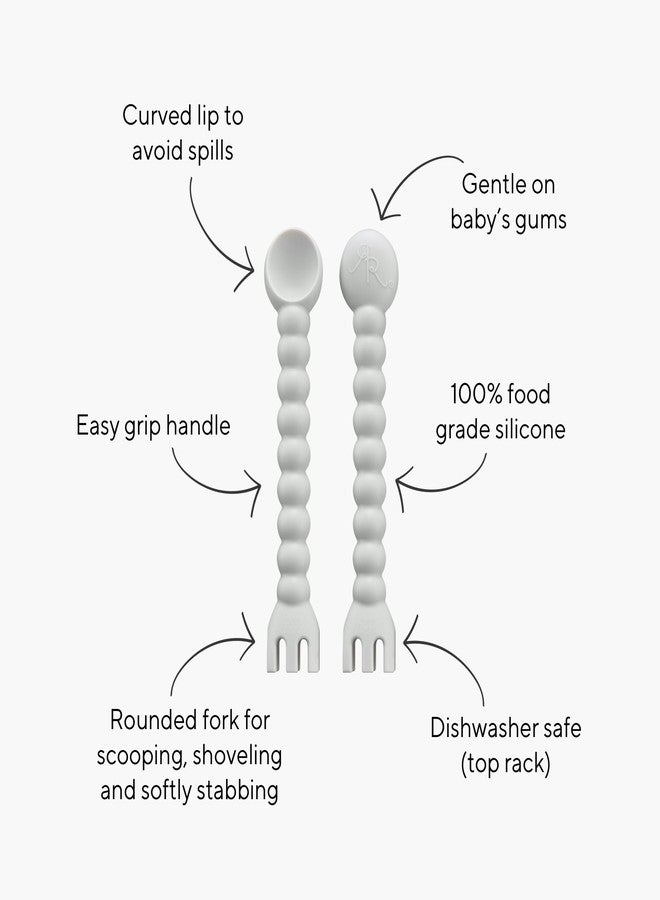 Ryan & Rose Cutie Tensils Baby Spoon and Fork (Cupcake, 8 Pack) - Image 2